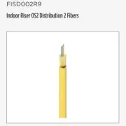 Belden Indoor Riser OS2 Distribution 2 Fibers 45ft Fiber Distribution Cable New