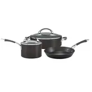 3pc Anolon Endurance+ Non stick Interior Cookware with SureGrip - 18/24/28cm