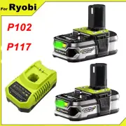 2X 3.6Ah 18V Lithium Battery For RYOBI 18Volt P108 ONE PLUS P102 P104 or Charger