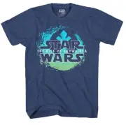 Star Wars men's rise of Skywalker tee Navy Heather size Small