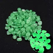 1000 PCS Glow Stones, Glow in Dark Gardon Glow Pebbles Luminous Rocks for Walkways, Fish Tank Outdoor Decor Garden Lawn Yard Aquarium Walkway (Color : Green 2)