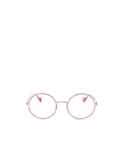 Moncler Eyewear Round Frame Glasses 52 White