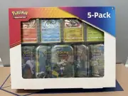 Costco Pokémon 5 Pack Galar Pals Mini Tins- Evolving Skies and Brilliant Stars