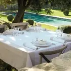 French Tablecloth 69x149 sized in cotton jacquard Venezia ivory LJF exclusive