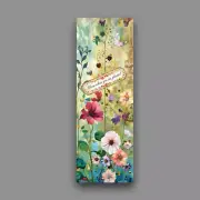 Bookmark blooming wildflower field meadow collectable book reader unique gift