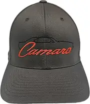 1969 Camaro Silhouette Embroidered Hat - Officially Licensed Chevrolet Cap Grey, Grey, One Size