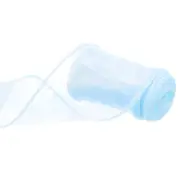 2.4 Inch 3 Yard Sheer Organza Ribbon Shimmer Chiffon Tulle Ribbons Blue