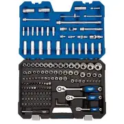 Draper Metric Socket Set 1/4" 3/8" 1/2"D 149 Piece Deep & Standard 6 Point 16461