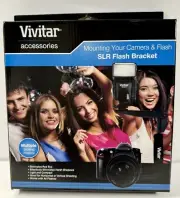 New Vivitar FB-150B SLR/DSLR Horizontal & Vertical Flash Bracket NIB