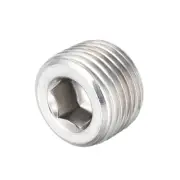 Hex Countersunk Plug - Stainless Steel Pipe Fitting 1/2NPT Male Thread Socket