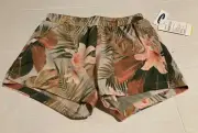 NWT Old Navy Kid Girls Go-Dry Cool Floral Printed Running Shorts L 10 - 12 Lined