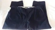 Dockers Men's Size W42 L30 Black Khaki Flat Front Pants.