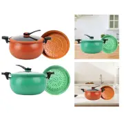Micro Pressure Cooker Cooking Pot with Steam Rack 7L Multipurpose Household Stew