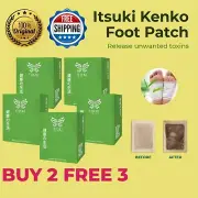 5 X Itsuki Kenko Natural Detox Foot Cleansing Patch 50 Sachets (FREE SHIPPING)
