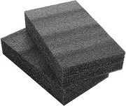 Sosoport 2pcs Cuttable Black Foam Padding High Density Foam for Packing Insulation and Craft Projects Sustainable Shock Resistant Inserts for