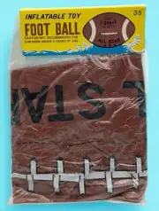Vintage 35" Inflatable Blow Up Vinyl Football NEW SEALED