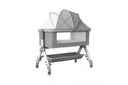 Bopeep Portable Bedside Baby Cot Grey