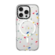 iPhone 16 Pro Clear Case MagSafe Compatible Colorful Granite by Poketo