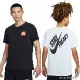 Nike 男裝 短袖上衣 背面大Logo 黑/白 FD0077-010/FD0077-100