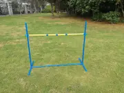YES4PETS 4 x Portable Dog Puppy Training Practice Jump Bar Poles Agility Post