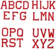 DOITOOL 26pcs Embroidered Iron Letter Patches a Z for Clothing Bags Hats Jeans Stylish DIY Alphabet Patches for Personalization Decoration