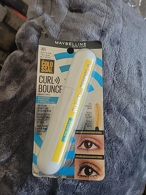 Maybelline, Very Black, Waterproof Mascara, 365 Curl Bounce, Colossal