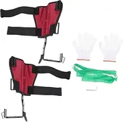 [MOBUTOFU] Tree Climbing Tool Spikes Shoes Tree Climb Tool Climbing Tree Shoes Anti- Climber Climbing Gear Climbing Tree Tool Anti-Skid Tree Climb Shoes Spike Shoes Steel