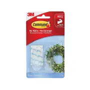 Command 17091CLR Medium Clear Hooks 2-Pack - Box of 6