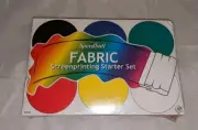 Speedball Fabric Screen Printing Ink Starter Set Of 6- 4 oz Jars