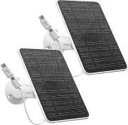 Solar Panel for Security Camera, 5V 4W Solar Panels Charger Compatible with Eufy
