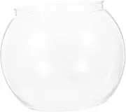 ibasenice Transparent Small Aquarium Fish Bowl Durable Plastic Globe Fish Tank for Goldfish Turtle and Decor Easy to Clean Stylish Design for Home Office Use