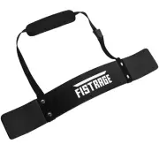 FISTRAGE Arm Blaster Biceps Curl Support for Bodybuilding with Adjustable Strap