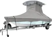 Icover T Top Boat Cover for 17Ft-19Ft Long Center Console Boat with T-TOP Roof