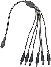 Female to Male Connectors DC5521 Cord 5.5mmx2.1mm Power Splitter Cable for CCTV Camera Car Surveillances LED Light