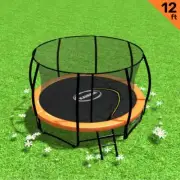 Kahuna Trampoline 12 ft Round Outdoor Kids with Safety Enclosure Net