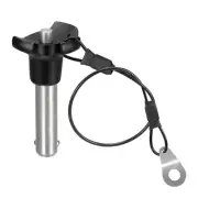 304 Stainless Steel Push-Button Locking Pin with 24.5cm Rope (10mm-31mm)