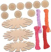 HOODANCOS 1set Basket Weaving Material Kit Cards Twines for Crafting Educational Activity for Boys and Girls School