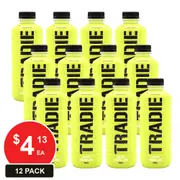 TRADIE 750mL SPORTS DRINK CHIPPY LEMON LIME 12 PACK