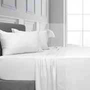 Elan Double Bamboo Innovations Bed Sheet Set - White