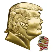 Coin for Collector Presidential Portrait Shape Challenge Coin Compact Metal Coin