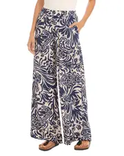 Karen Kane Wide Leg Printed Pants
