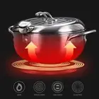 Deep Fryer Pot Stainless Steel Tempura Frying Pot With Thermometer Tempura