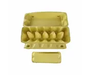 75 X Yellow Full Dozen Carton 12-Egg Recyclable Egg Cartons Paper