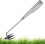 Hand Weeder - Uprooting Weeding Tool,Ergonomic Handle Heavy Duty 3 Teeth Remover for Vegetable Flower Yard Backyard Farm Outdoor