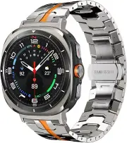 Titanium Metal Band Adjustable Replacements Strap for Galaxy Watch Ultra 47mm
