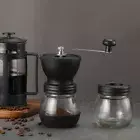Manual Coffee Bean Grinder Stainless Steel Hand Coffee Mill Ceramic Burr AUS