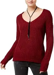 [American Rag] Juniors' Lace-Up-Back Sweater