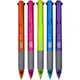 四色原子筆0.7mm(4C-152)-橘/粉/綠/藍/紫色
