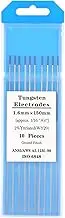 10pcs WY20 2.0% Yttrium Tungsten Electrode Blue Tip TIG Welding 1.6mm*150mm for Alloy High Load Current