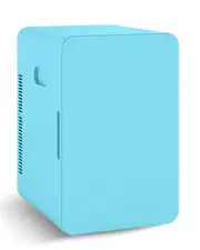 YOPOWER Mini Portable Compact Personal Fridge Cooler, 22 Liter Capacity, Includes Plugs for Home Outlet & 12V Car Charger, Green